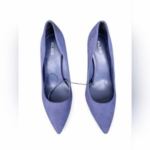 Women’s Navy Blue Pointed Toe Stiletto Heels 9.5M Classic Elegant Pumps